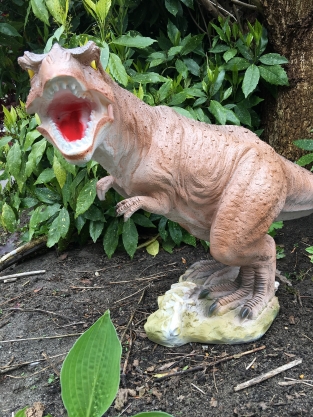 Dinosaur, beautiful statue of a Tyrannosaurus